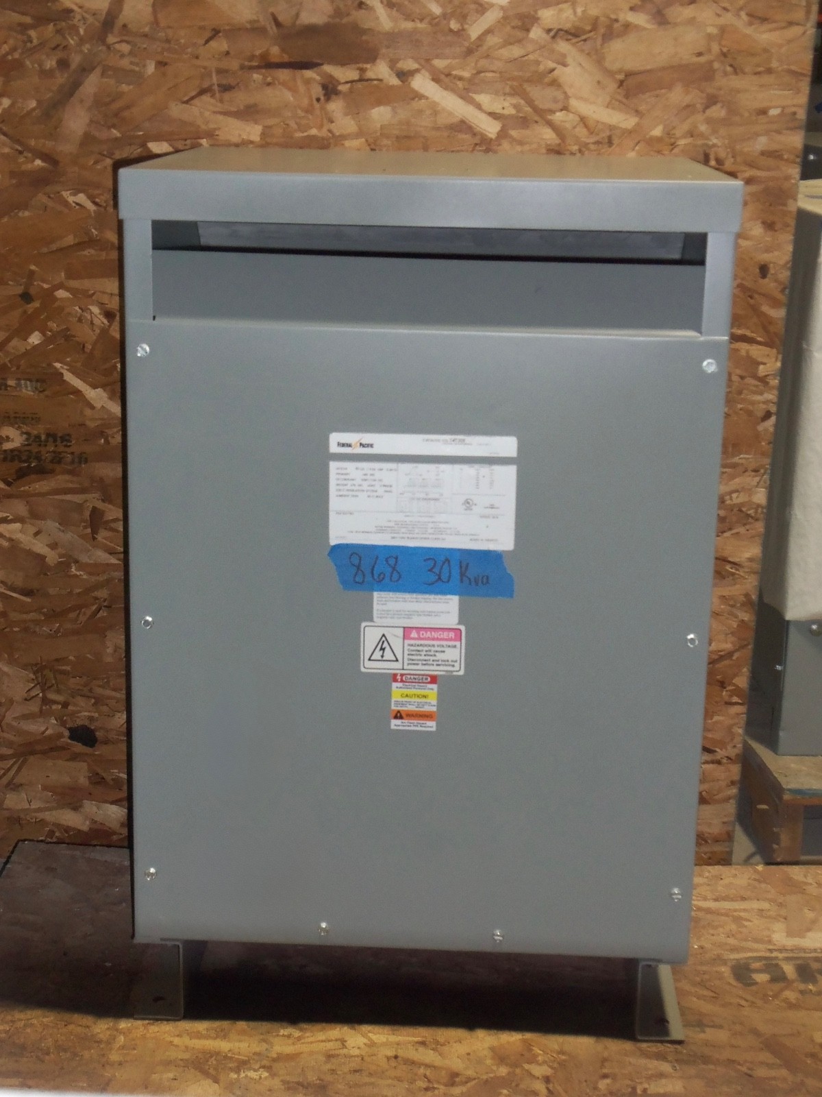 FEDERAL 30kva Transformer 3 Phase 480v-208v/120v 460v 440v 220v 230V DELTA WYE