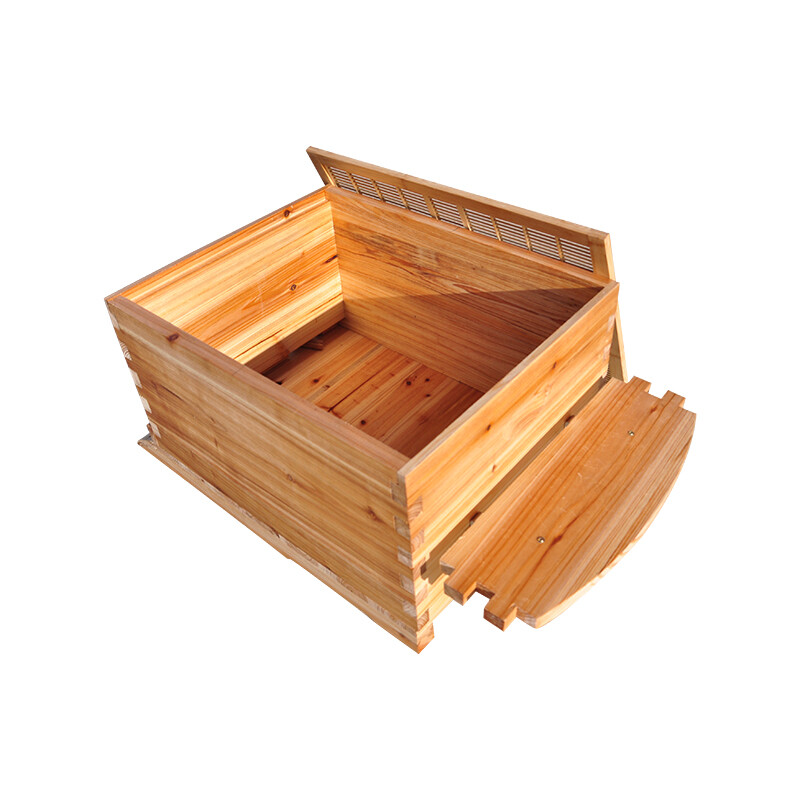 Auto Oozing Bee Hive with 7 Bee Frames Comb Bee Hive House Beekeeping Frames