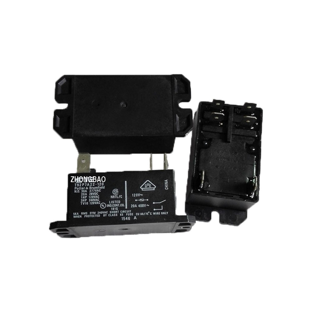 1PCS T92P7A22-120 120VAC 30A Power Relay 6 Pins DPST-NO