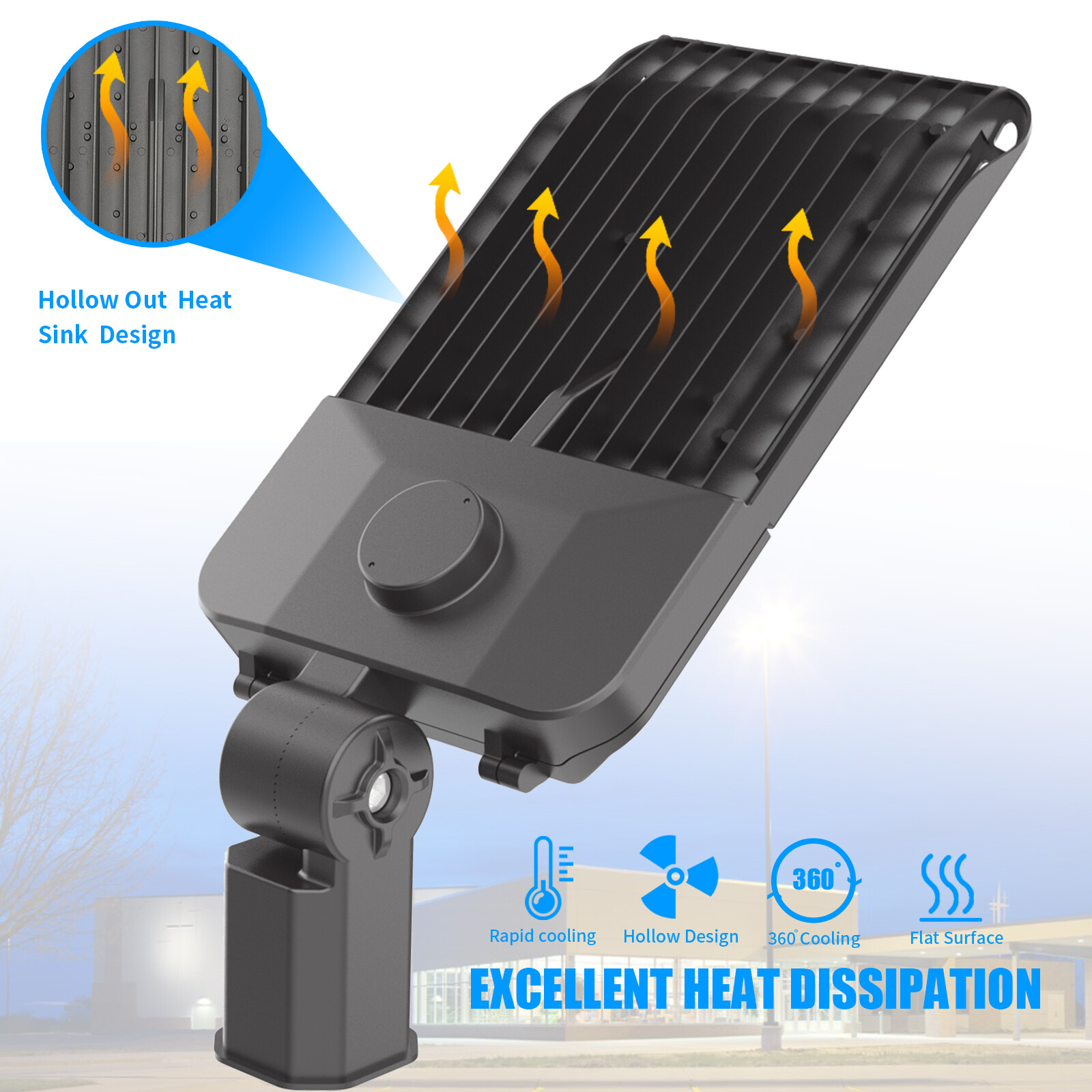 200W led Parking lot Light Street Shoebox Pole Light Commercial Led Stadium Lamp