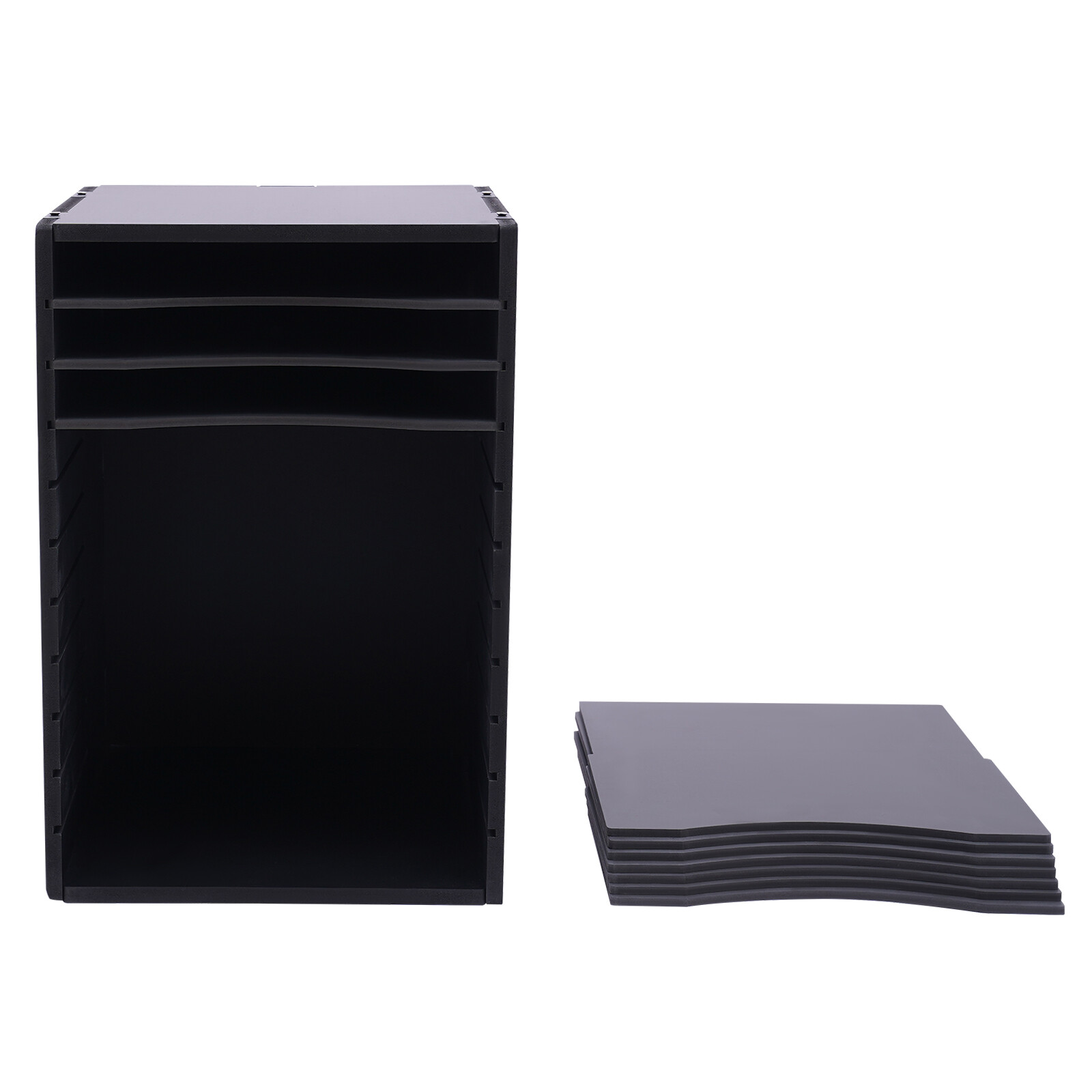 11Compartment Vertical Desktop Sorter File Storage Rack Desktop Organizer Holder