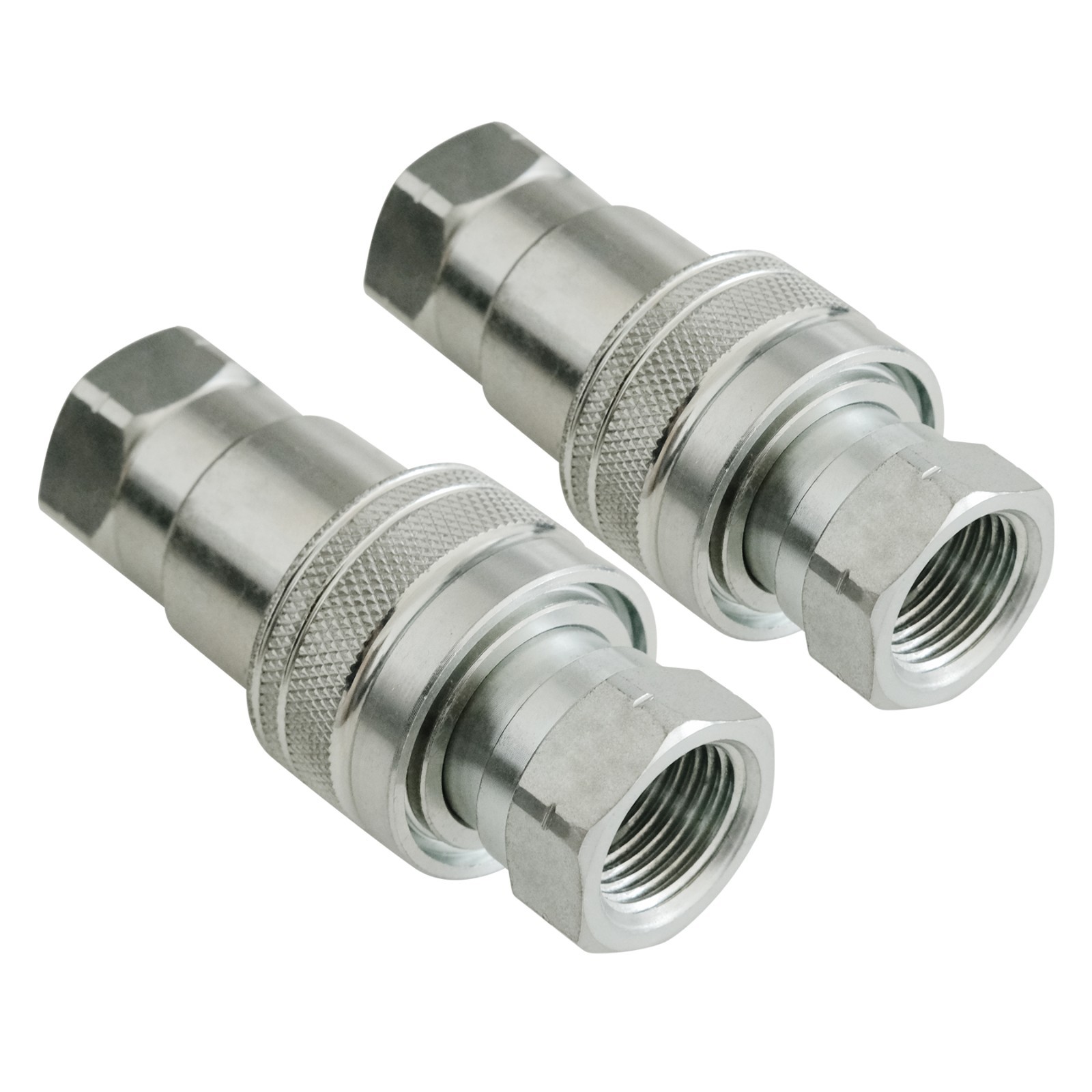 1/2″ Ag Hydraulic ISO 5675 Quick Connect Tractor Couplers with Dust Cap – 4 SET