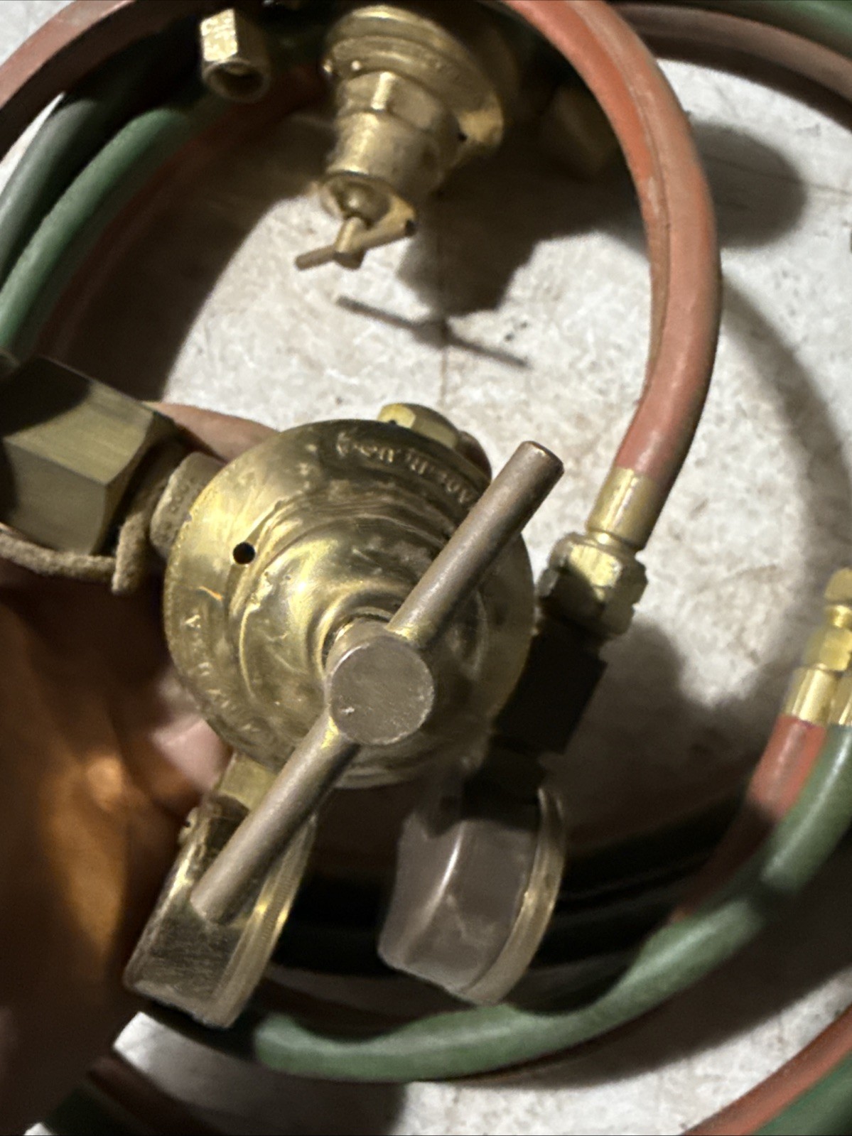 Vintage Airco Regulator Set Oxygen & Acetylene Hoses/Torch