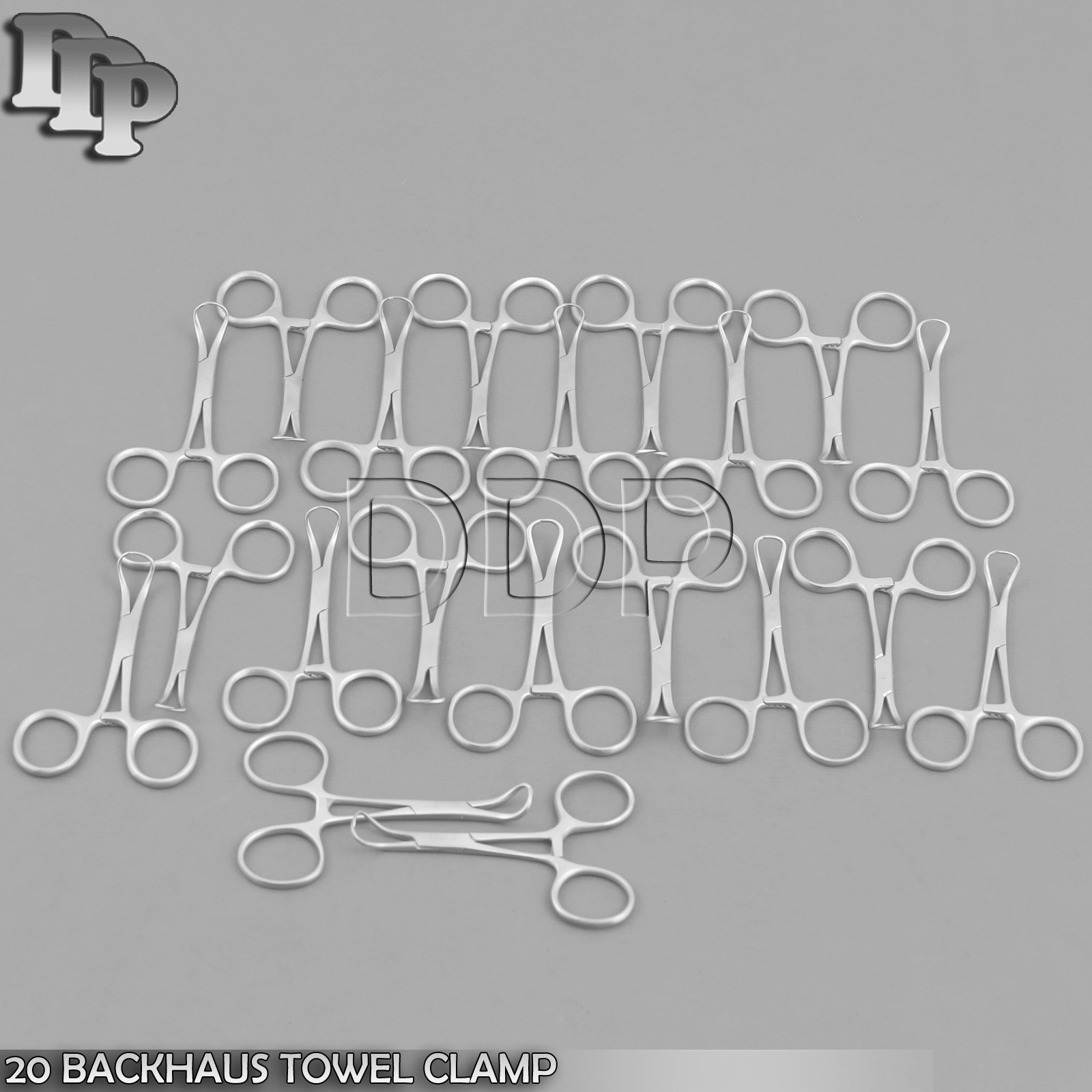 20 Backhaus Towel Clamp Locking Forceps 5.5”Grasping Tissue Surgical Veterinary