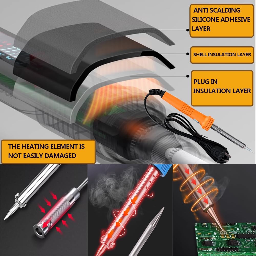 LEATBUY Network Crimp Tool Kit for RJ45/RJ11/RJ12/CAT5/CAT6/Cat5e/8P
