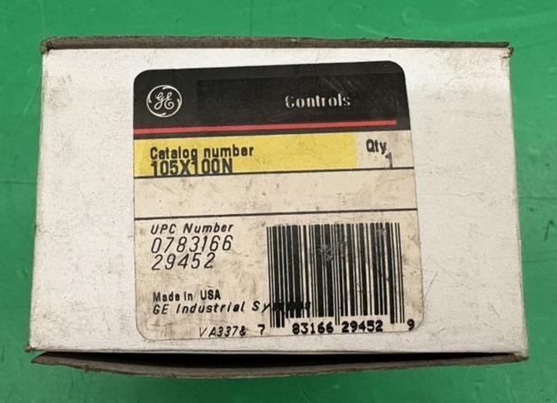 GE General Electric 105X100N Auxiliary Contact Kit