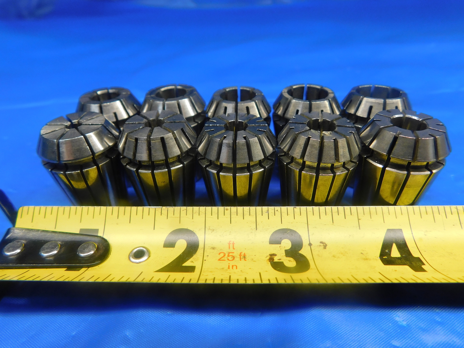 LOT OF 10pcs ER20 COLLETS SIZES 4mm 5mm 6mm 7mm 8mm TO 13mm NO DUPLICATES SET