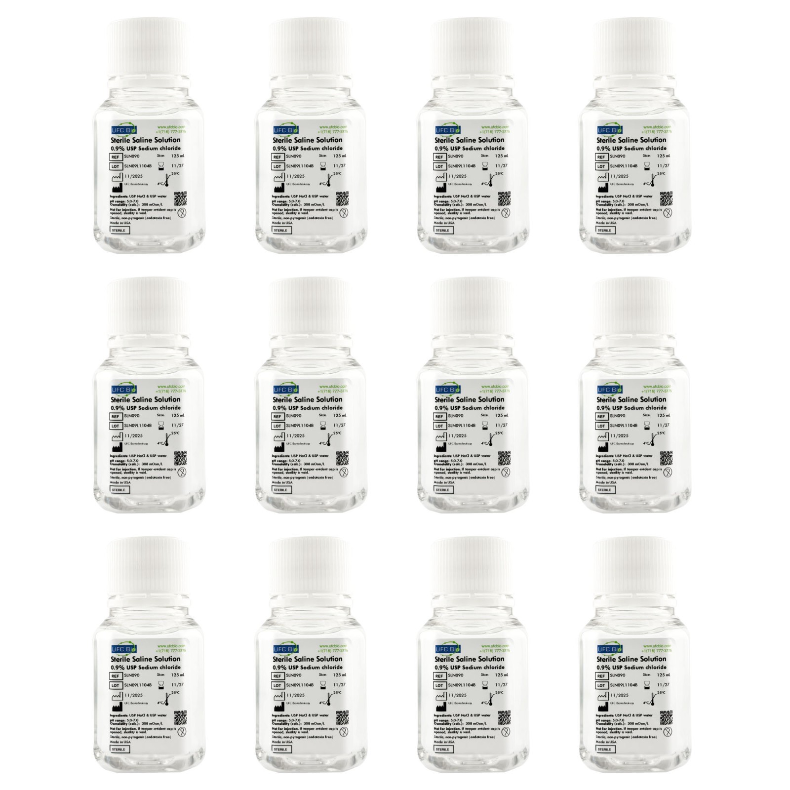 0.9% Normal Saline Solution – Sterile – 125mL