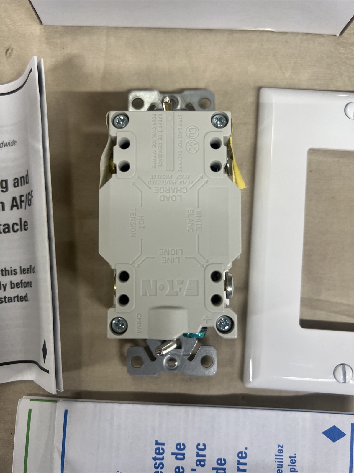 EATON CORPORATION TRAFGF15W TRAFGF15W White AF/GF AFCI/GFCI