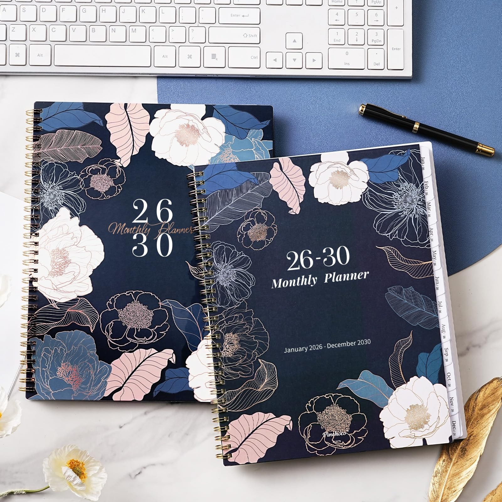 2026-2030 Monthly Planner/Calendar – 5 Year Planner, Jan. 2026 – Blue