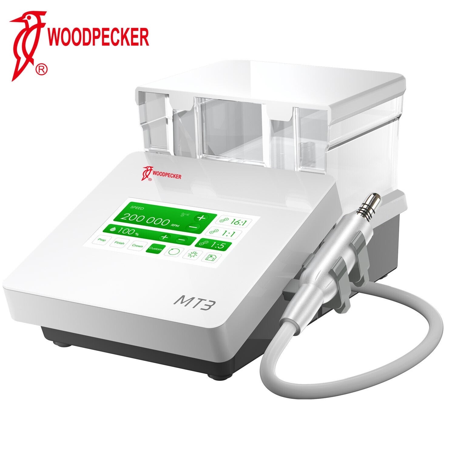 Woodpecker DTE MT2 MT3 Dental Electric Motor + 1:5 Contra Angle Handpiece