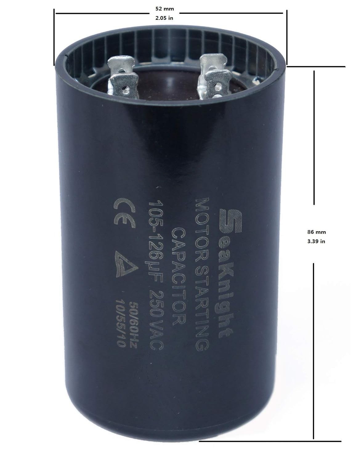 105-126 MFD (uF) Motor Start Capacitor Compatible for Franklin Control Box 28230