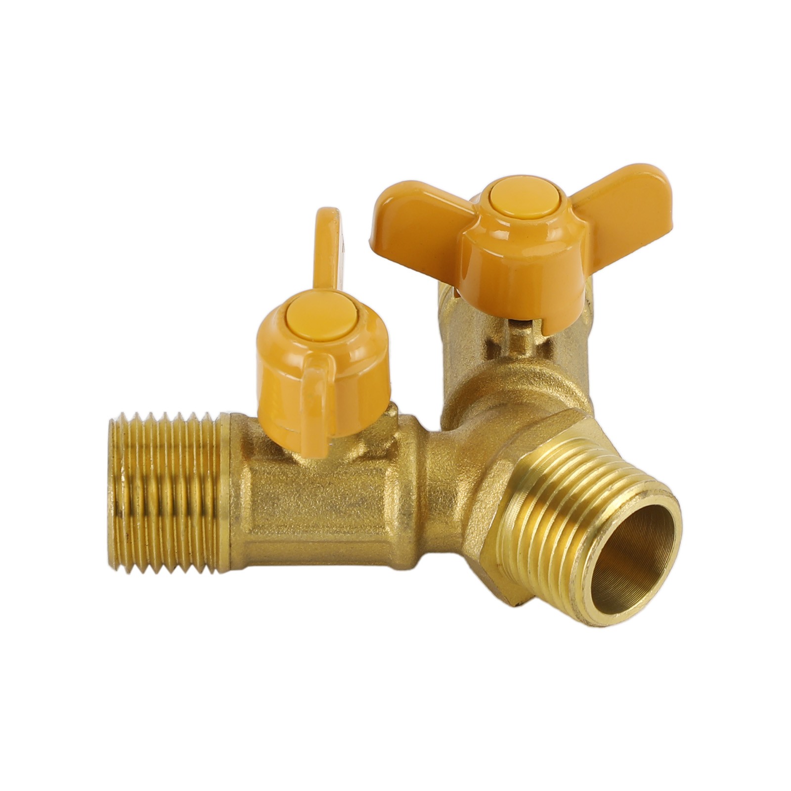 3 Way Shut off Ball Valve 1/2″ Hose Barb Y Shaped Valve 2 Switch Brass Fitting