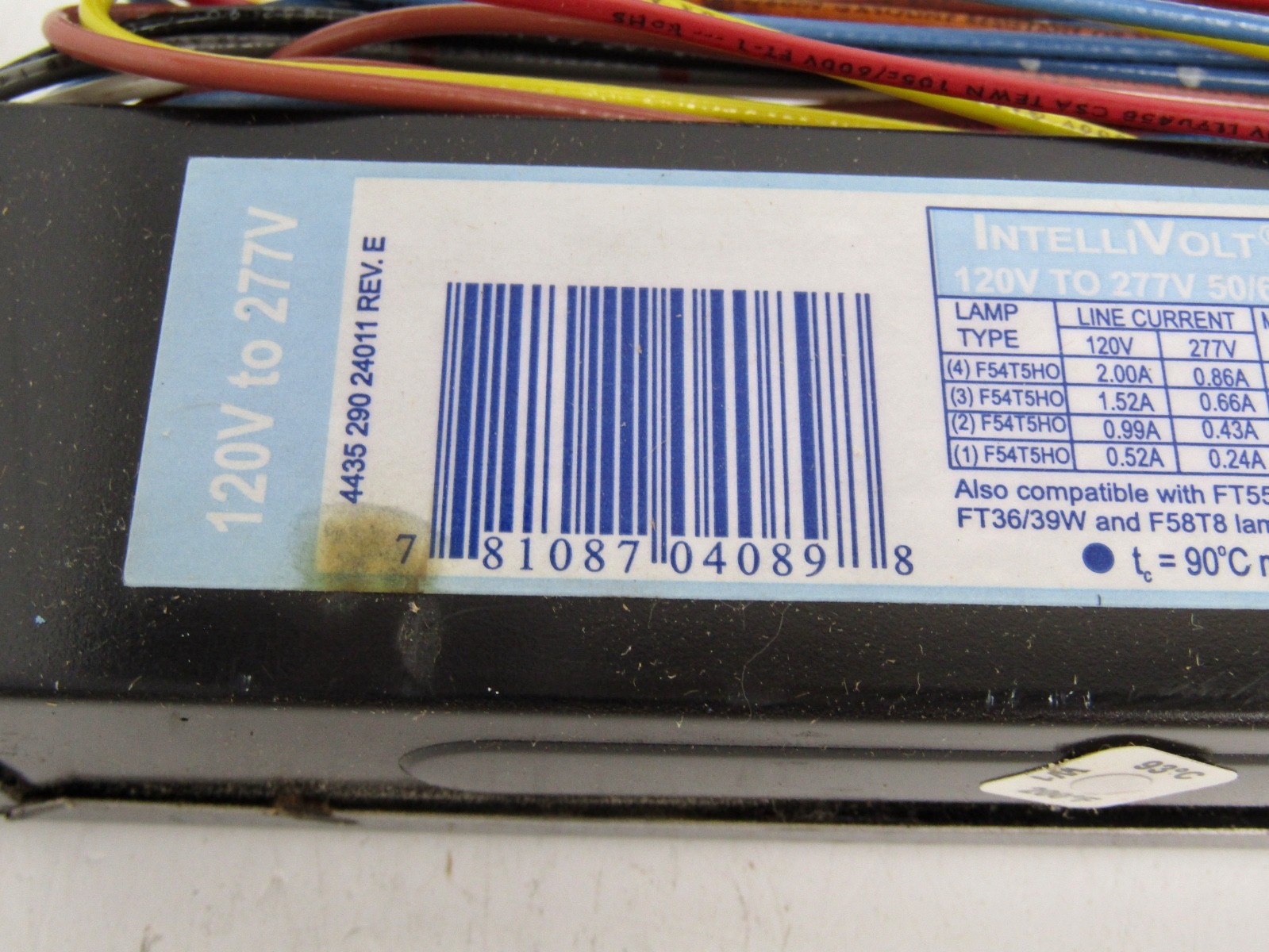 Lot of 3 Advance ICN-4S54-90C-2LS-G Programmed Start Fluorescent Ballast 4-Lamp