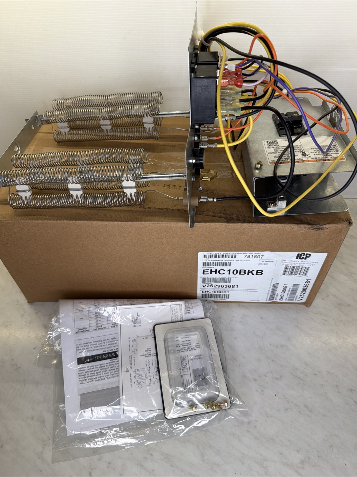 Carrier ICP EHC10BKB Air Handler Electric Heat Kit, 10KW, 230V, 1PH, w/ Breaker
