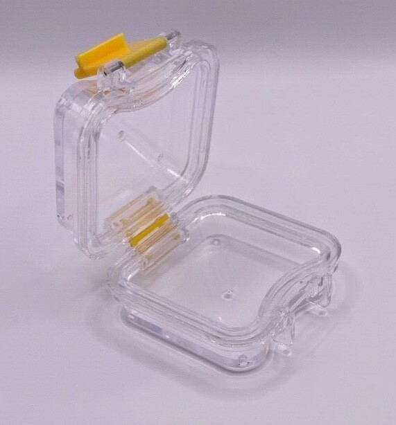 20 Pack, Denture False Teeth Membrane Case Container Hinged Display Box Jewelry