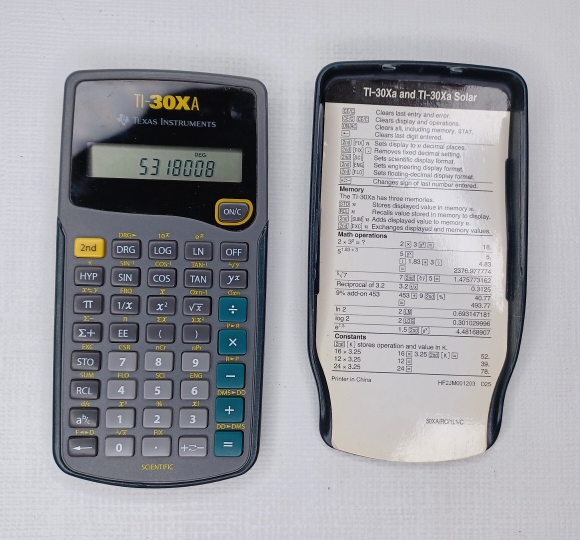 Texas Instruments TI-30Xa Scientific Calculator