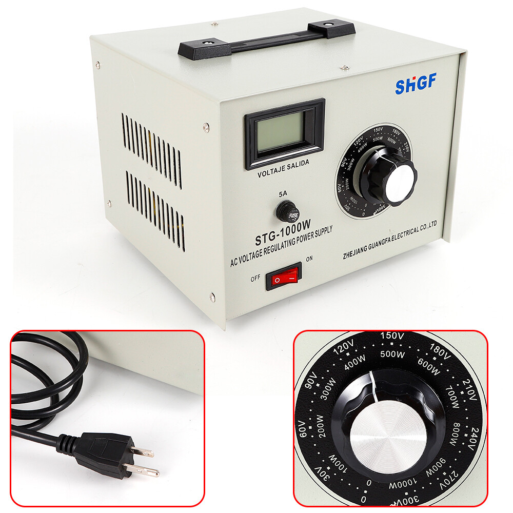 110V 0-300V STG-1000W Variac Autotransformer Voltage Regulator Power Supply AC