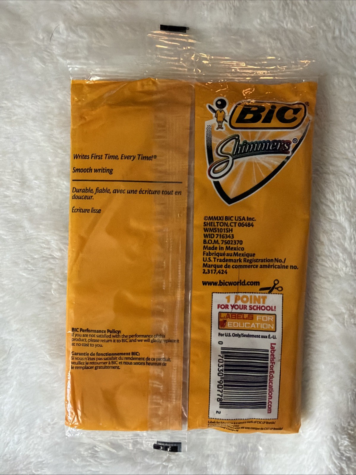 BIC Shimmers pack of 10 new sealed pens. Brand new sealed