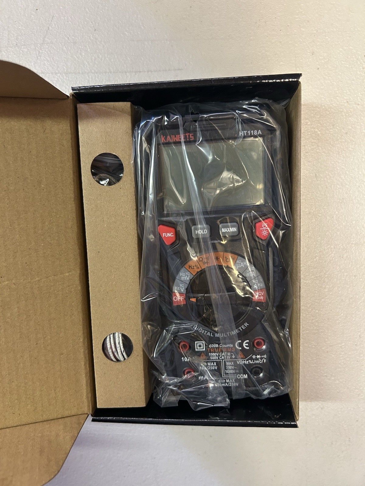 Digital Multimeter TRMS 6000 Counts Voltmeter Auto-Ranging Fast Accurately