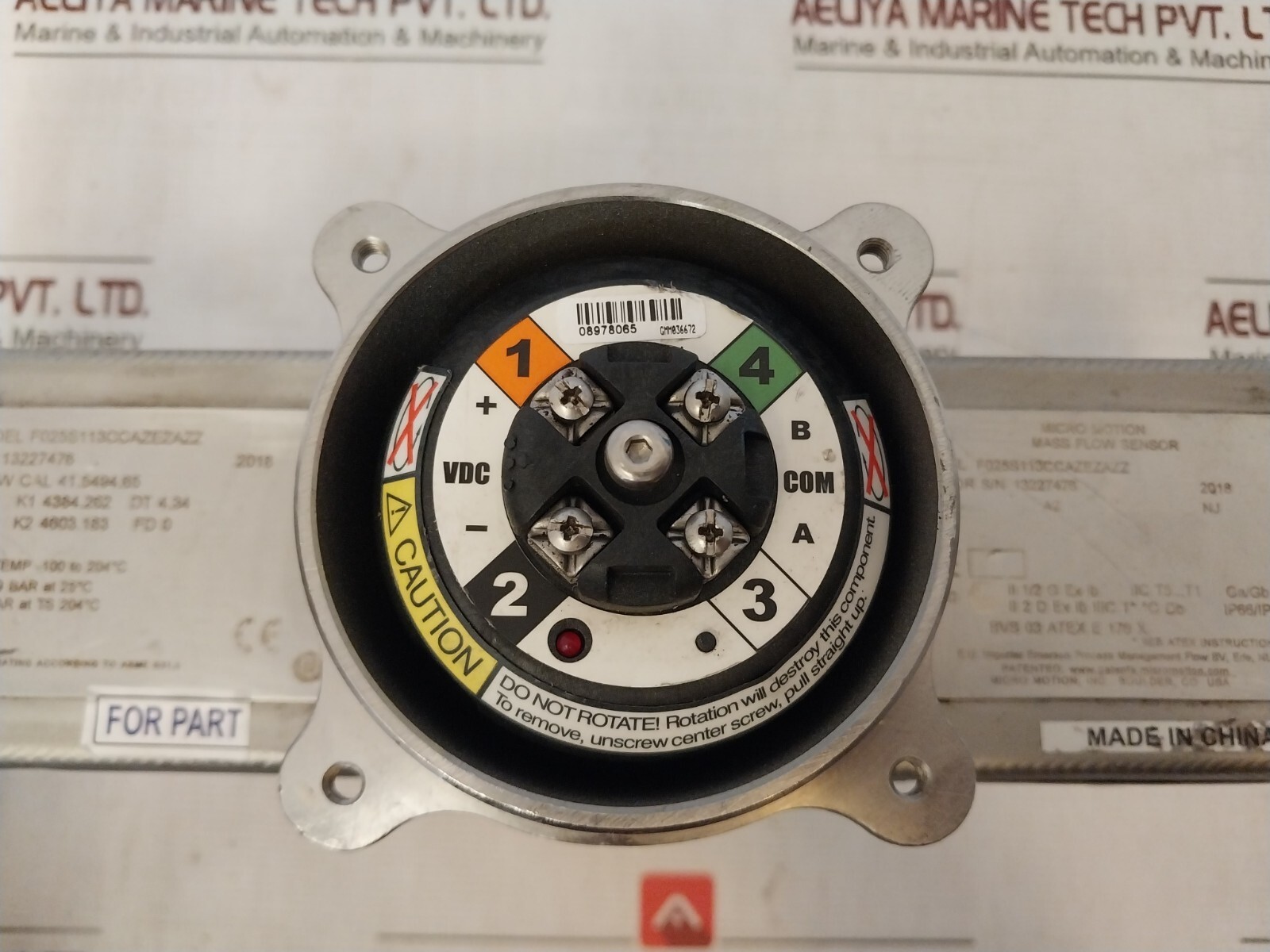 Micro Motion F025S113CCAZEZAZZ Mass Flow Sensor 41.5494.65 (Not Working)