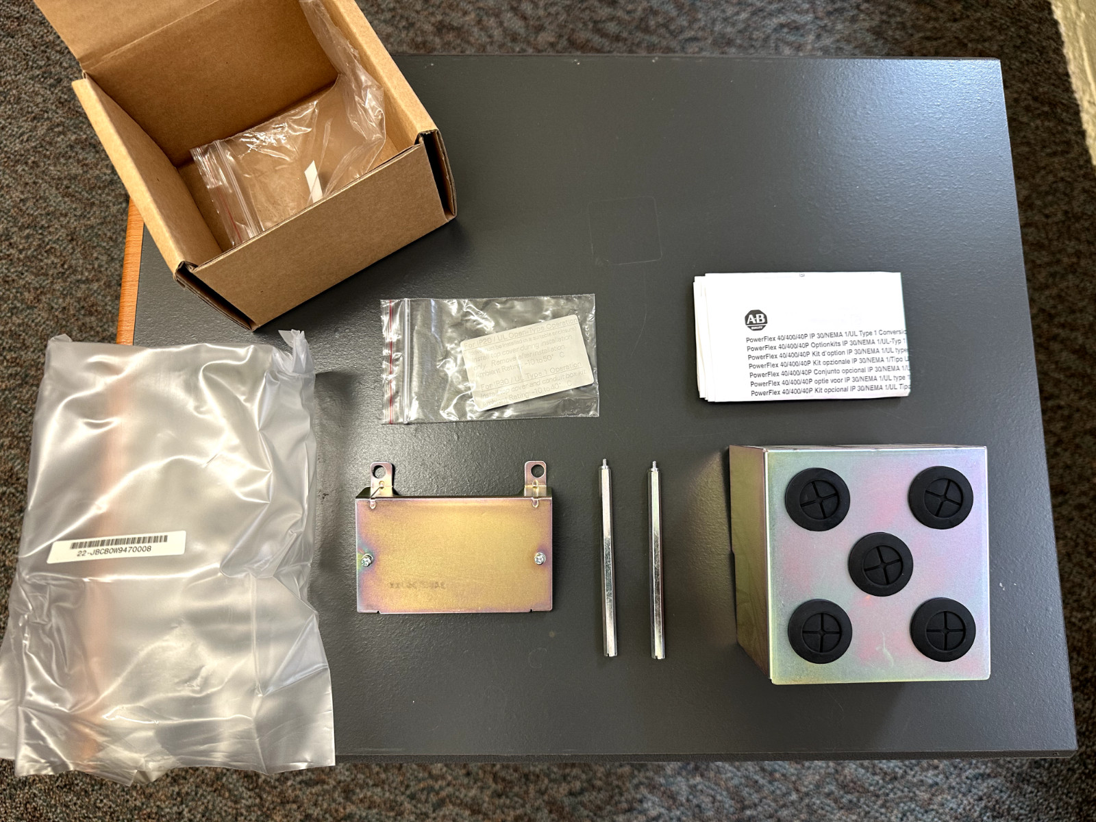 Allen-Bradley IP20 to IP30 Drive Converter Nema 1 Conduit Box