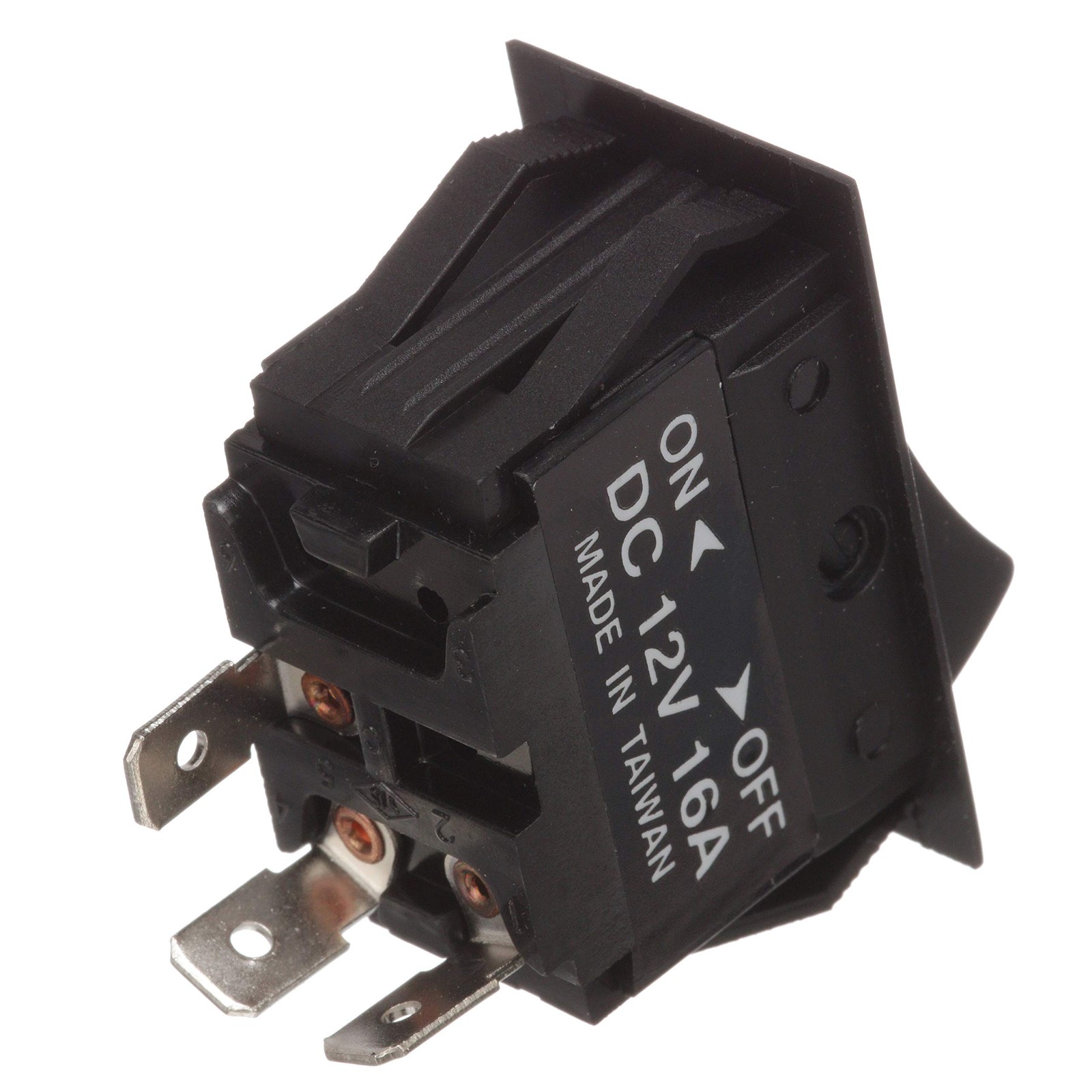 Seachoice Illuminated Rocker Switch, 3 Terminal, On/Off One Size, Black