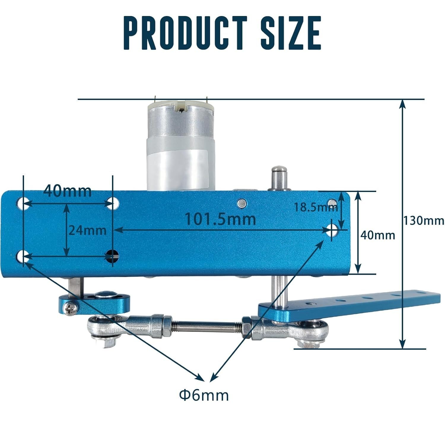 DIY Design 24V Reciprocating Swing Motor 20-120 Degrees Adjustable Speed 90rpm