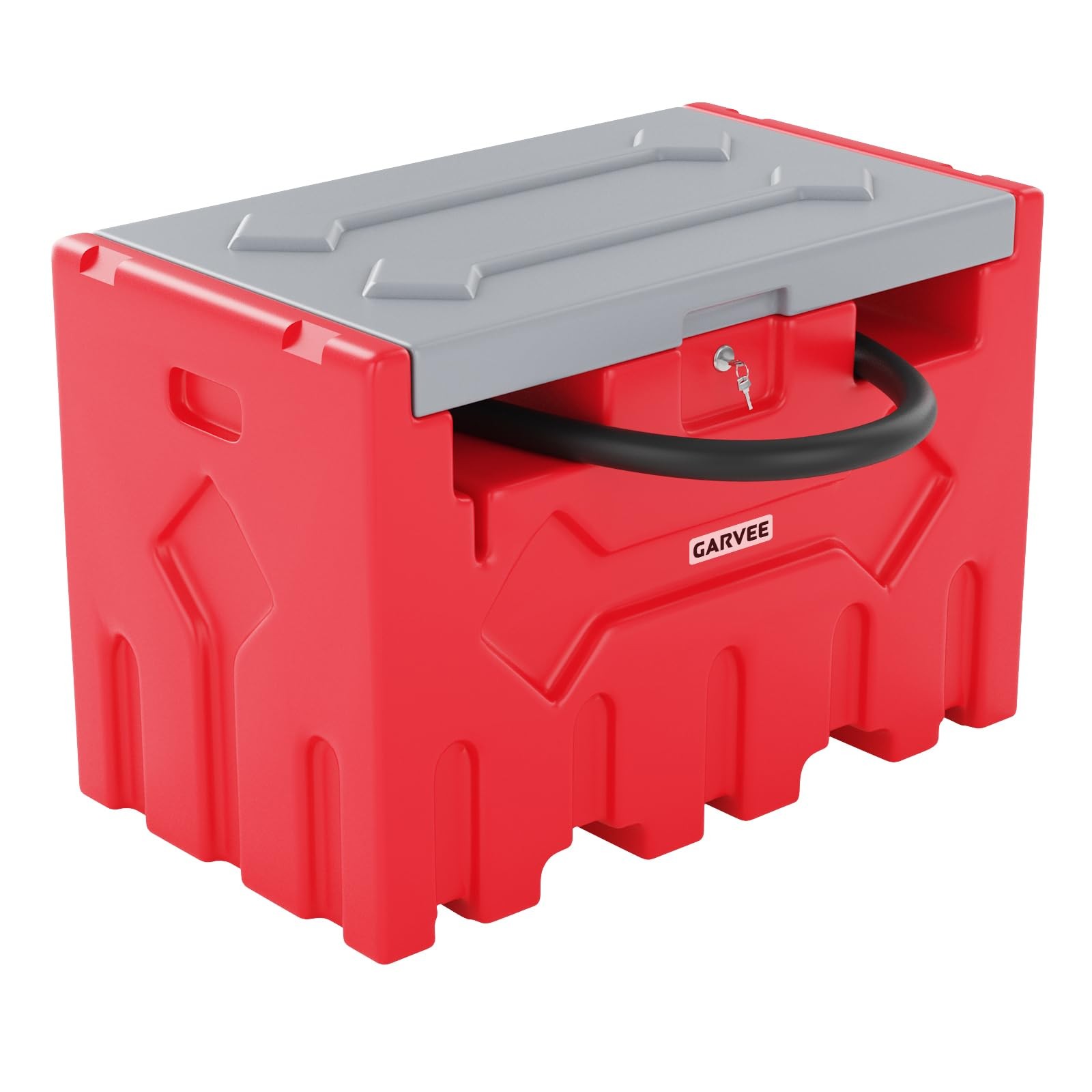 52 gal Portable Diesel Fuel Tank with 12V Electric Transfer Pump High Flow Rate