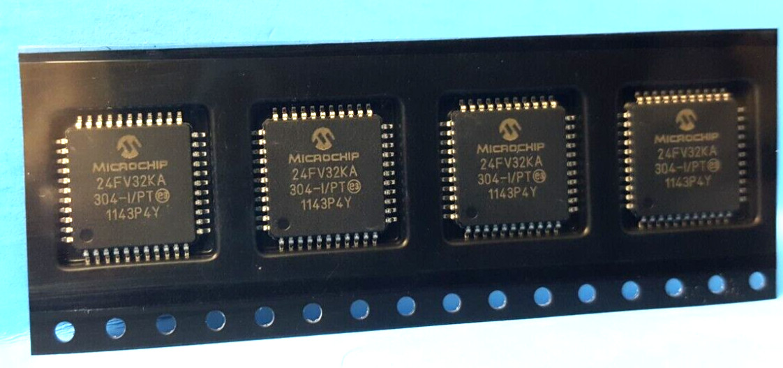 (4 pcs) IC Microcontroller, PIC24FV32KA304-I/PT, 16BIT, 32KB, Microchip