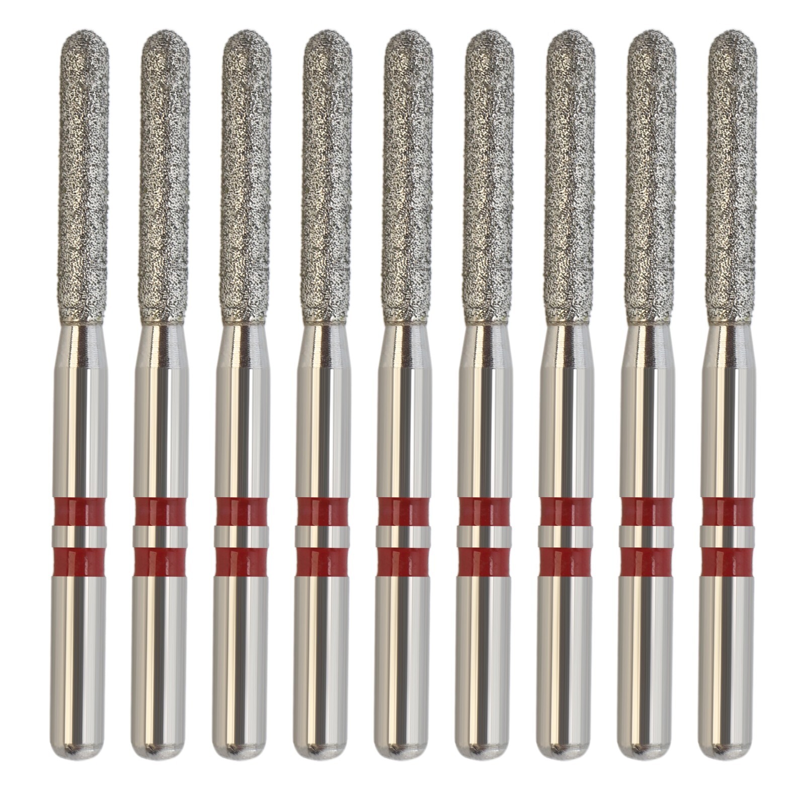 Zirconia Crown Removal Diamonds Burs Z881/014F Round End Cylinder Fine Grit FG