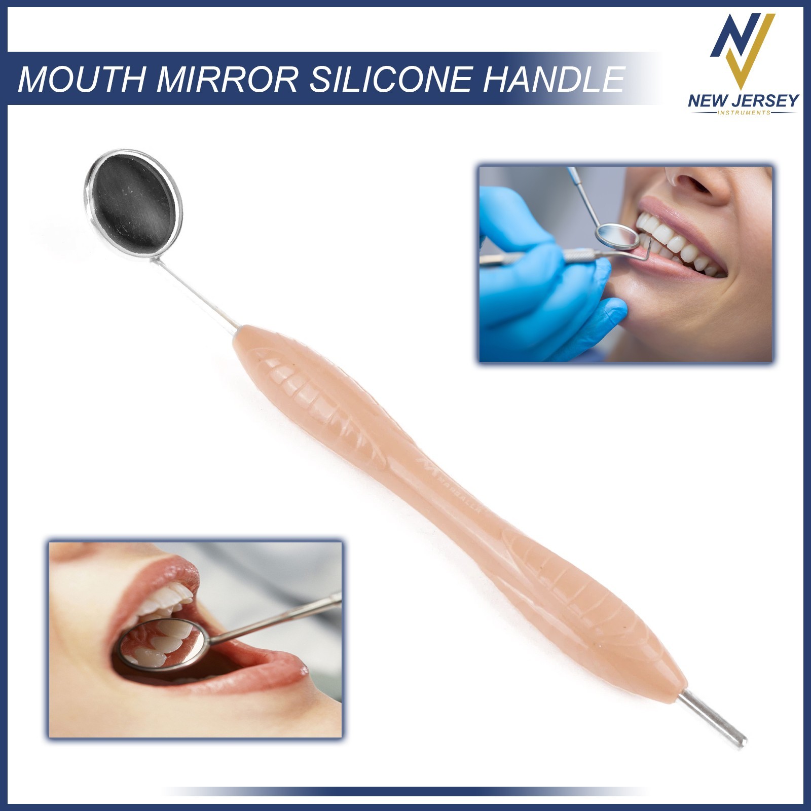 Dental Range Mouth Mirror #4 Handles Oral Examination Tooth Inspection Hygiene