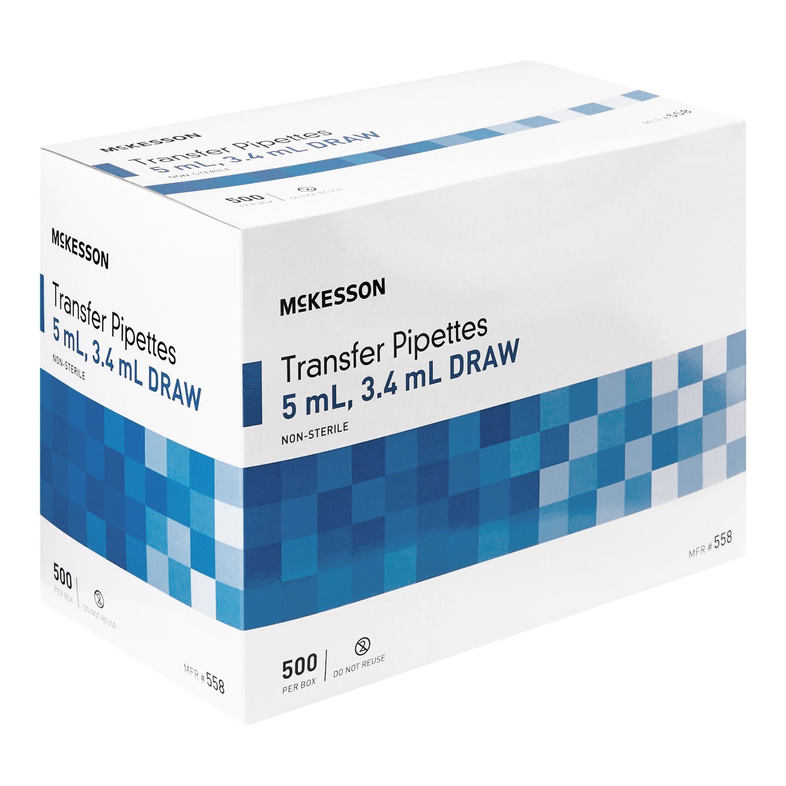 McKesson LDPE Transfer Pipette 5 mL 3.4 mL Draw Volume 5000 pcs