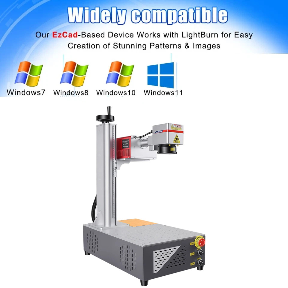 Air Cooling 5W UV Laser Marking Engraver Machine For Glass Wood Metal Leaf