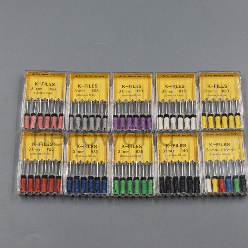 Dental H/K-Files 21/25/31mm Endodontic Instruments REAMERS Root Canal Hand Use