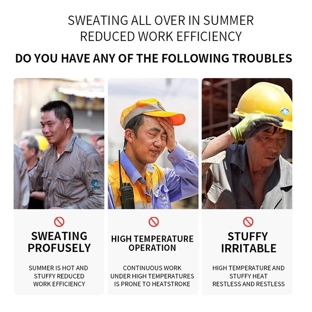 Cooling Vest Jacket w 4 Fans 20000mah Battery Pack Air Conditioner Vests Jacket