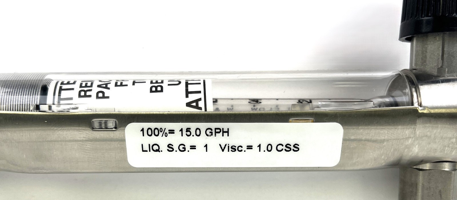 WALLACE TIERNAN, PURGE METER, 34C133SSXX2X, 15.0GPH, FLOW MEASUREMENT, NEW S