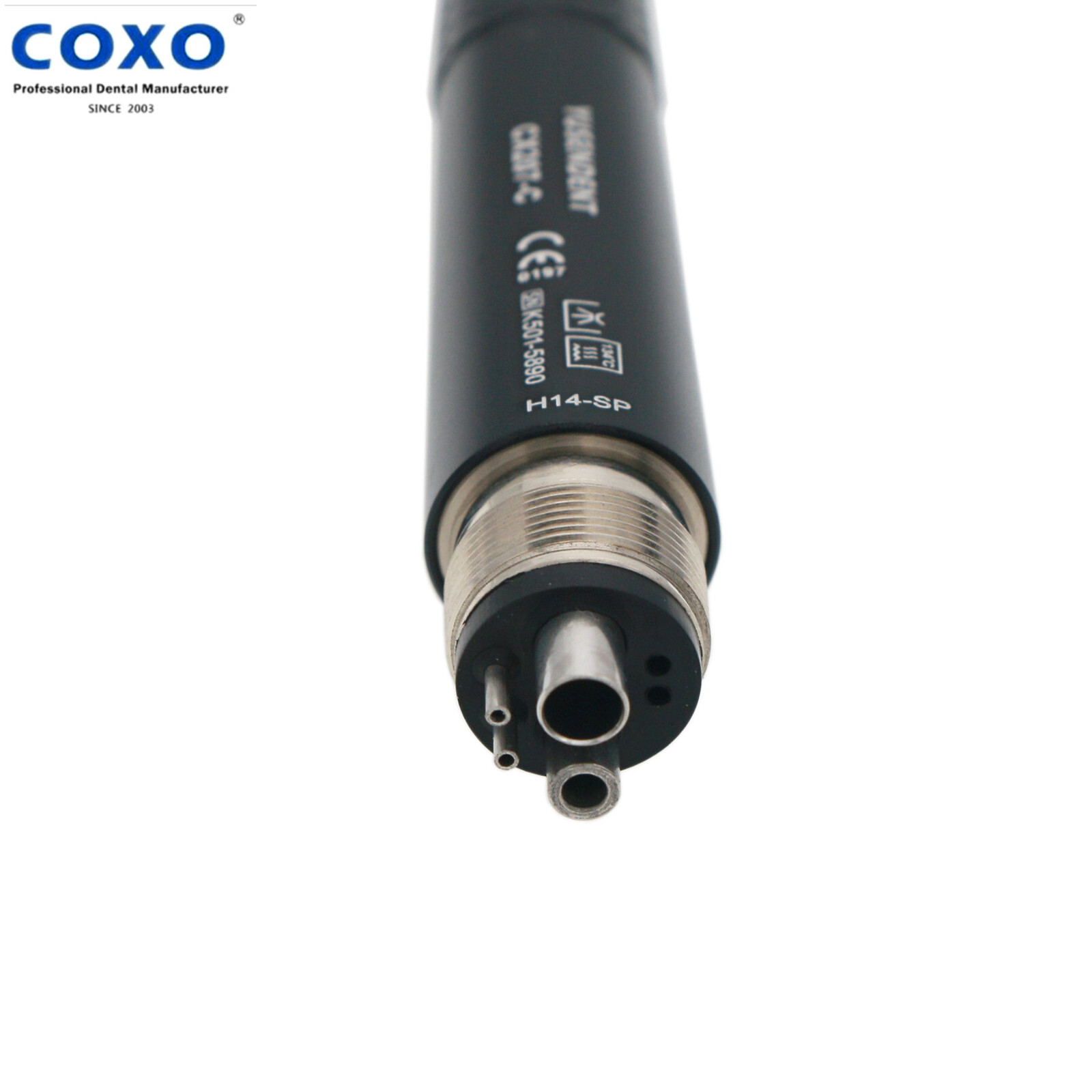 US COXO Dental Colorful CX207-C High Speed Air Turbine Handpiece 4 Hole M4 Blue