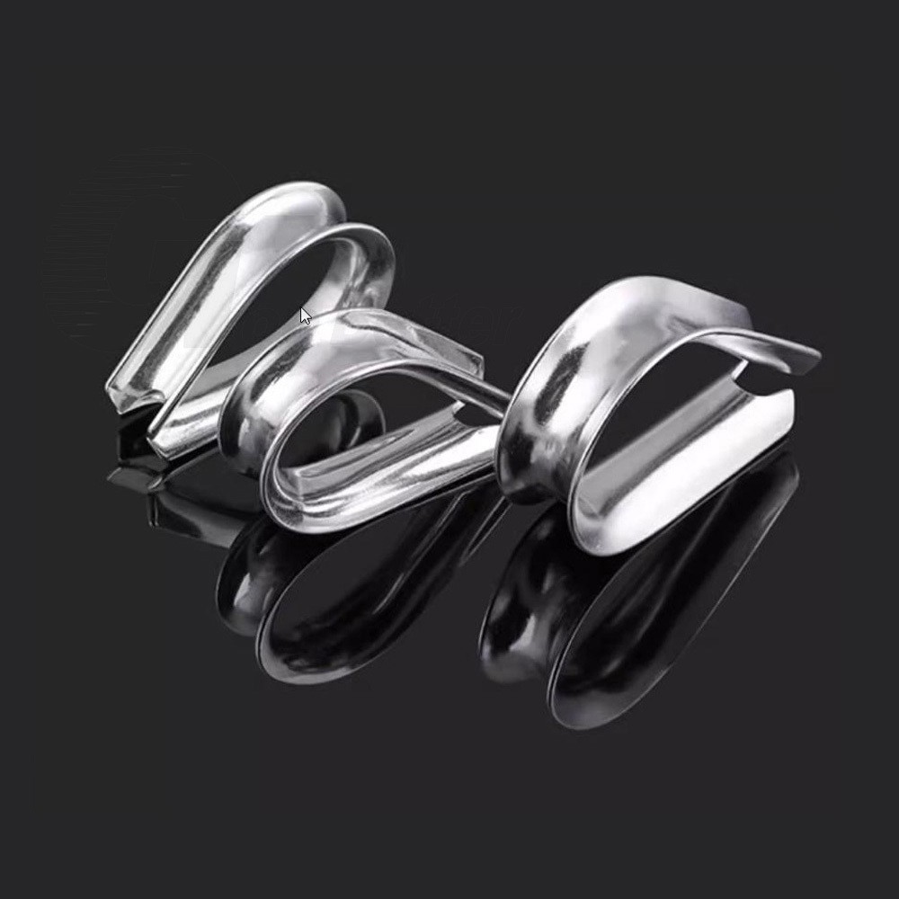 Wire Rope Thimble Clamp Stainless Steel 304 A2 Cable Clip Loop Eyelets M1.5-M16