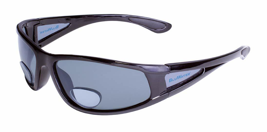 BIFOCAL Sunglasses 2.5 Polarized Smoke Lenses Black Frame by Global Vision