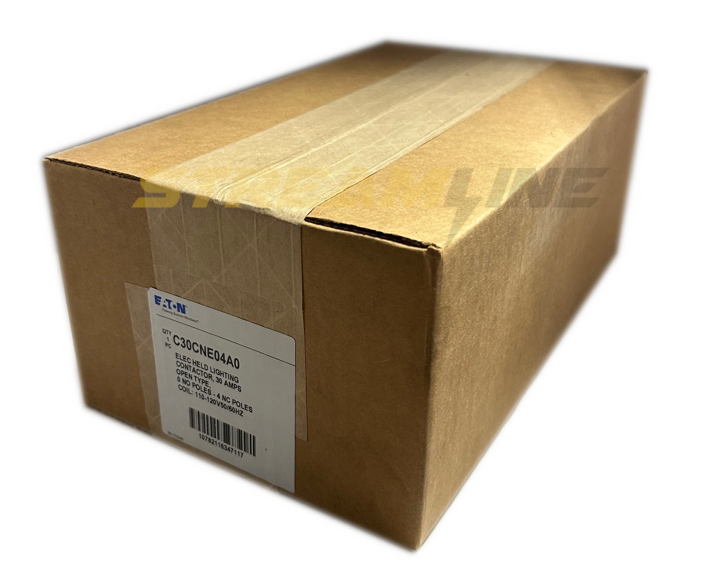 Eaton C30CNE04A0 Electrically Held Lighting Contactor, 30 Amp, 120V Coil, 4-Pole