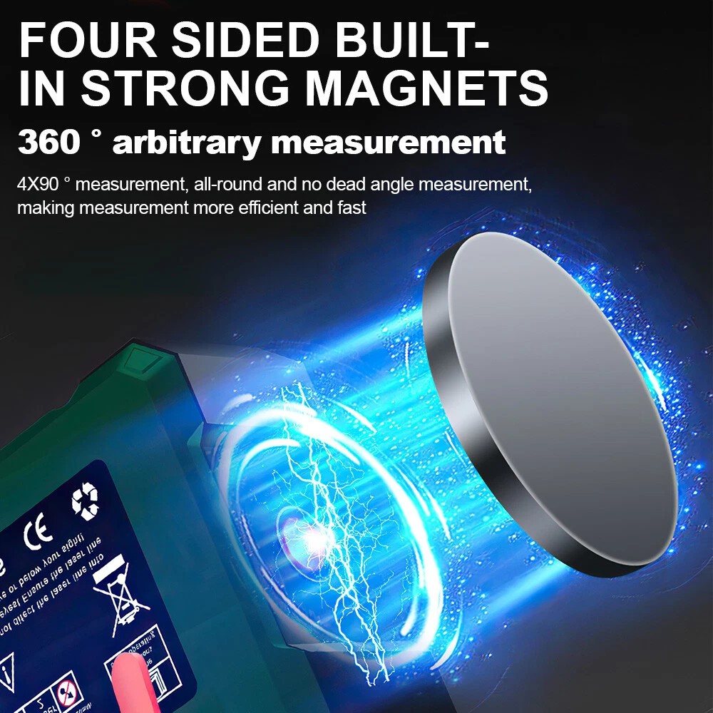Digital Angle Finder W/ Laser Level Inclinometer Magnetic Angle Gauge Protractor