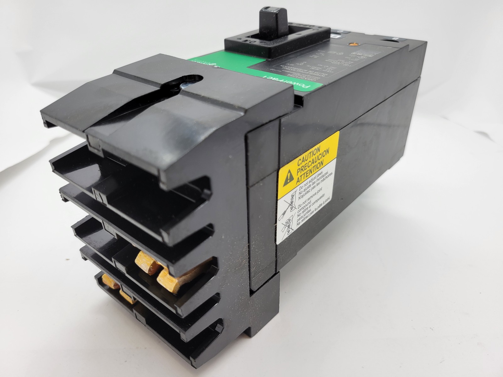 Square D QBA221254 PowerPact I-Line Circuit Breaker 125A 2P 240V 10KA QBA Green