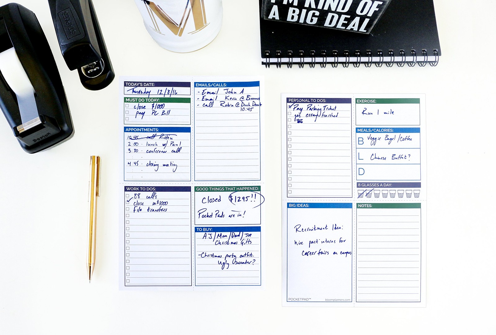 bloom daily planners Pocket Pad – To 6 inches X 9 inches, 6″ x 9″