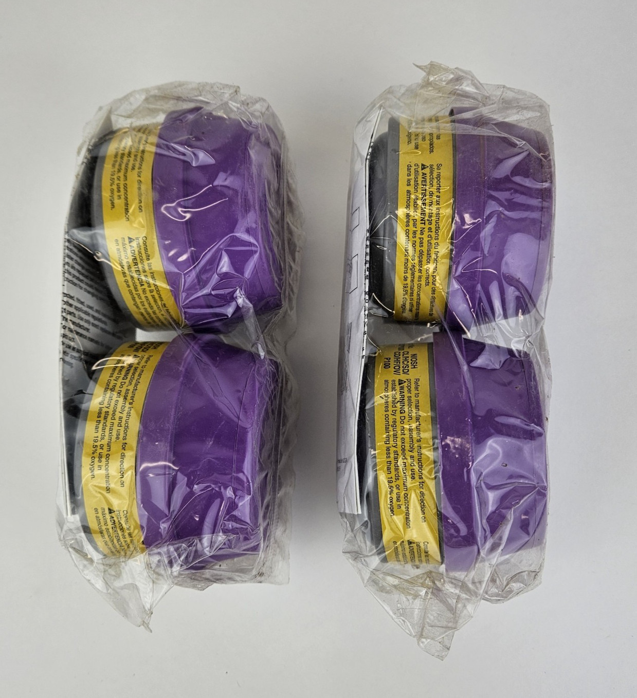 North 7580P100 | P100 Particulate Filter, Respirator Cartridges, 2 Packs SEALED