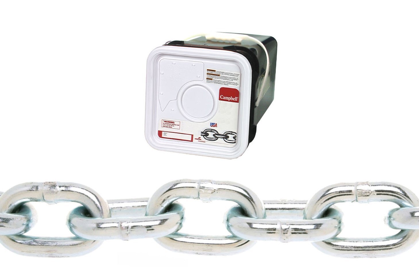 Campbell 0143426 System 3 Grade 30 Low Carbon Steel roof Coil Chain in Square