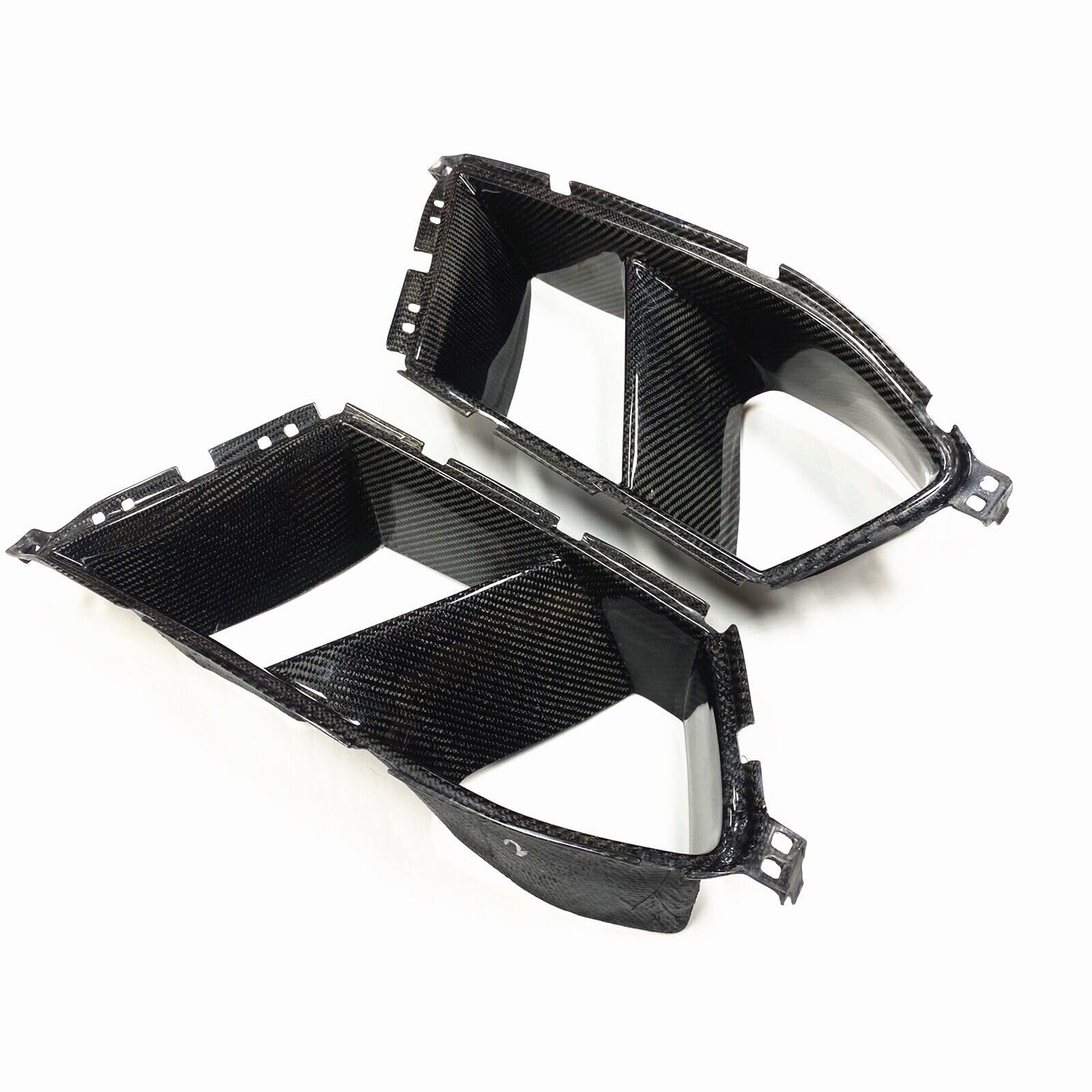 2PCS Front Bumper Air Vent Cover For BMW G80 M3 2021-2025 Carbon Fiber Style