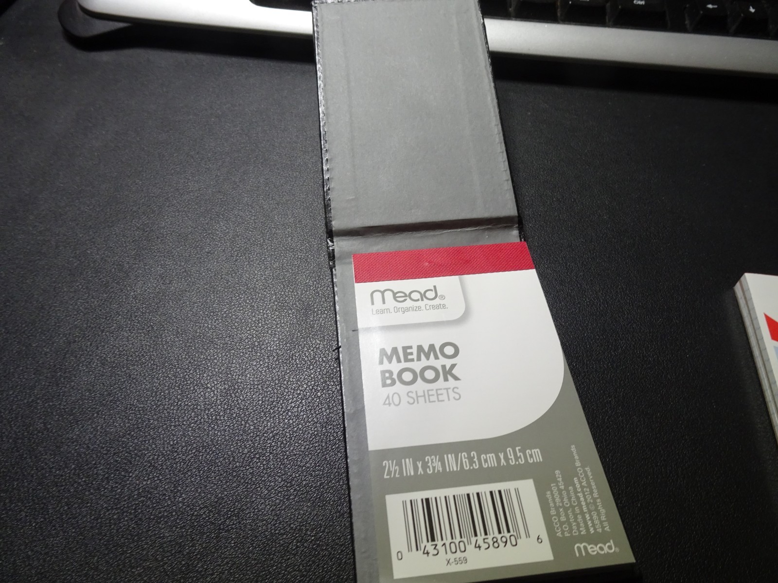 Mead Memo Book, Flip Top, 2 1/2″ x 4 1/4″ + 40 Sheets Memo Pads, Black
