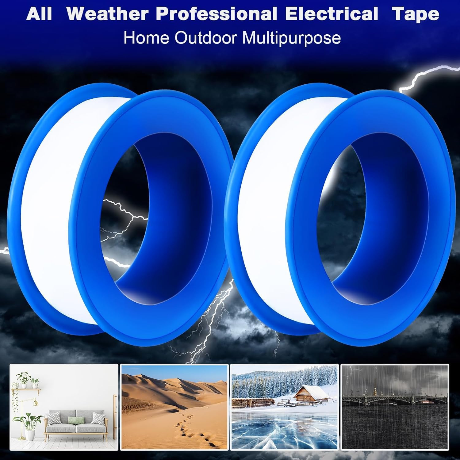 200 Rolls PTFE Tape 1/2 X 520 Inches Plumbers Waterproof Sealant Plumbing Tape f