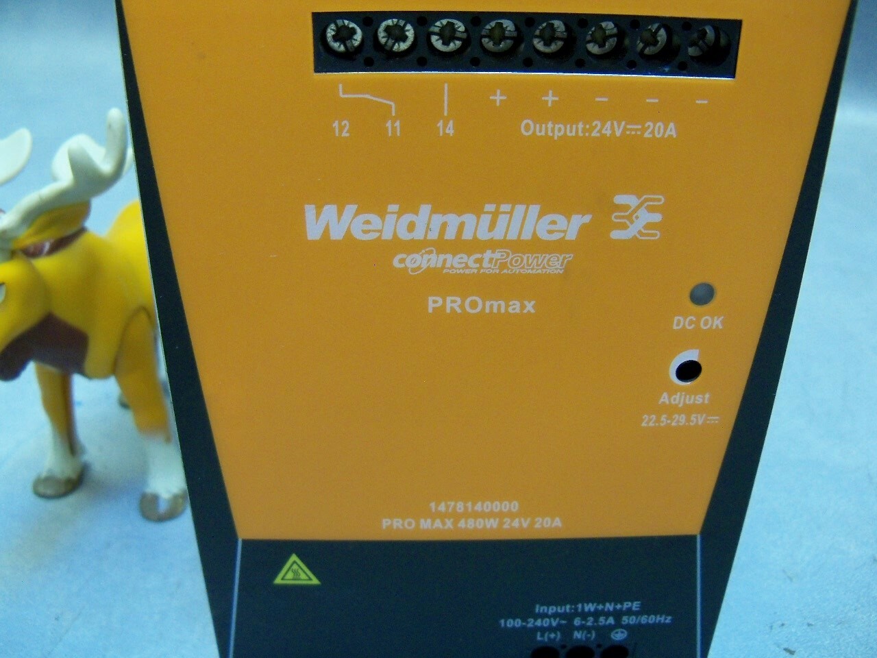 Weidmuller 14AC/DC DIN Rail Power Supply(PSU) 480w 24v 20a